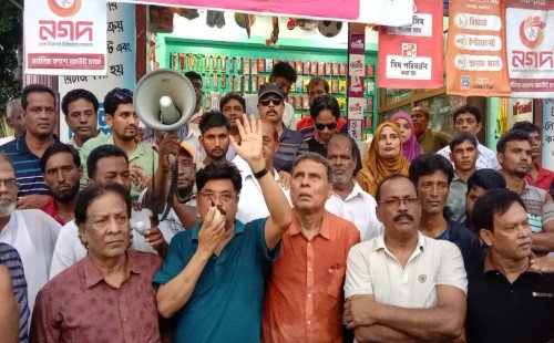 মেহেরপুরে জেলা বিএনপির লিফলেট বিতরণ ও গণসংযোগ