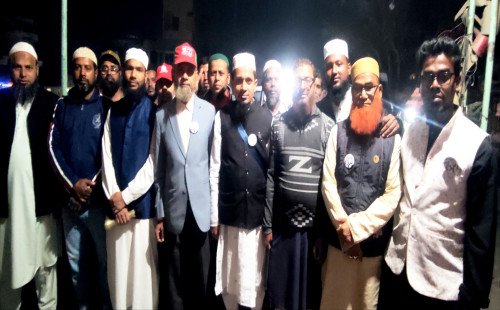 কুষ্টিয়া সদর-৩ আসনে জামায়াত মনোনীত প্রার্থী মুফতি আমির হামজার পক্ষে বর্ণাঢ্য মিছিল ও সমাবেশ