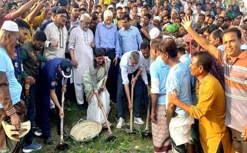 মেহেরপুরে জিয়া খালের পুনঃখনন উদ্বোধন