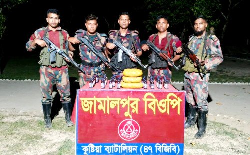 কুষ্টিয়া সীমান্তে বিজিবির চৌকষ অভিযানে ভারতীয় মাদক উদ্ধার, চোরাচালান দমনে জোরদার তৎপরতা